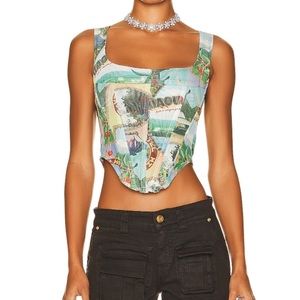 Miaou Campbell Corset in Postcard
